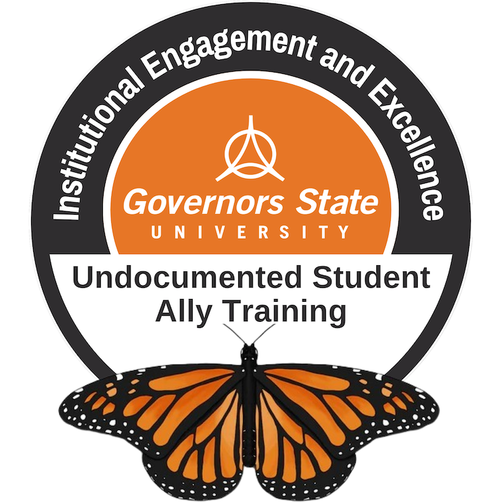 Institutional Engagement and Excellence Undocument Student Ally Training Badge